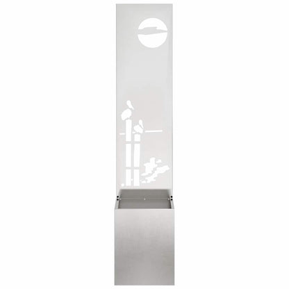 Schermo per privacy in giardino Traforo Argento 32 x 140 cm