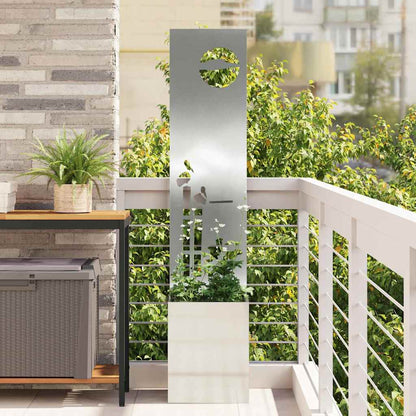 Schermo per privacy in giardino Traforo Argento 32 x 140 cm