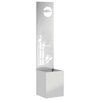 Schermo per privacy in giardino Traforo Argento 32 x 140 cm