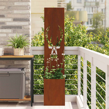 Schermo per privacy in giardino Ruggine 32 x 140 cm