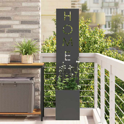 Schermo per privacy in giardino Traforo Nero 32 x 32 x 150 cm