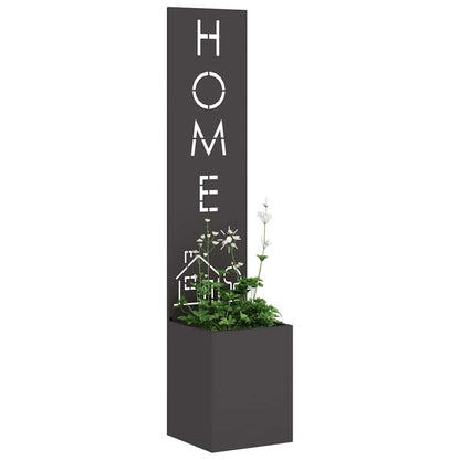 Schermo per privacy in giardino Traforo Nero 32 x 32 x 150 cm