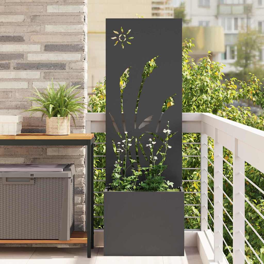 Schermo per privacy in giardino Traforo Nero 50 x 140 cm