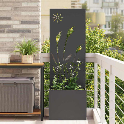 Schermo per privacy in giardino Traforo Nero 50 x 140 cm