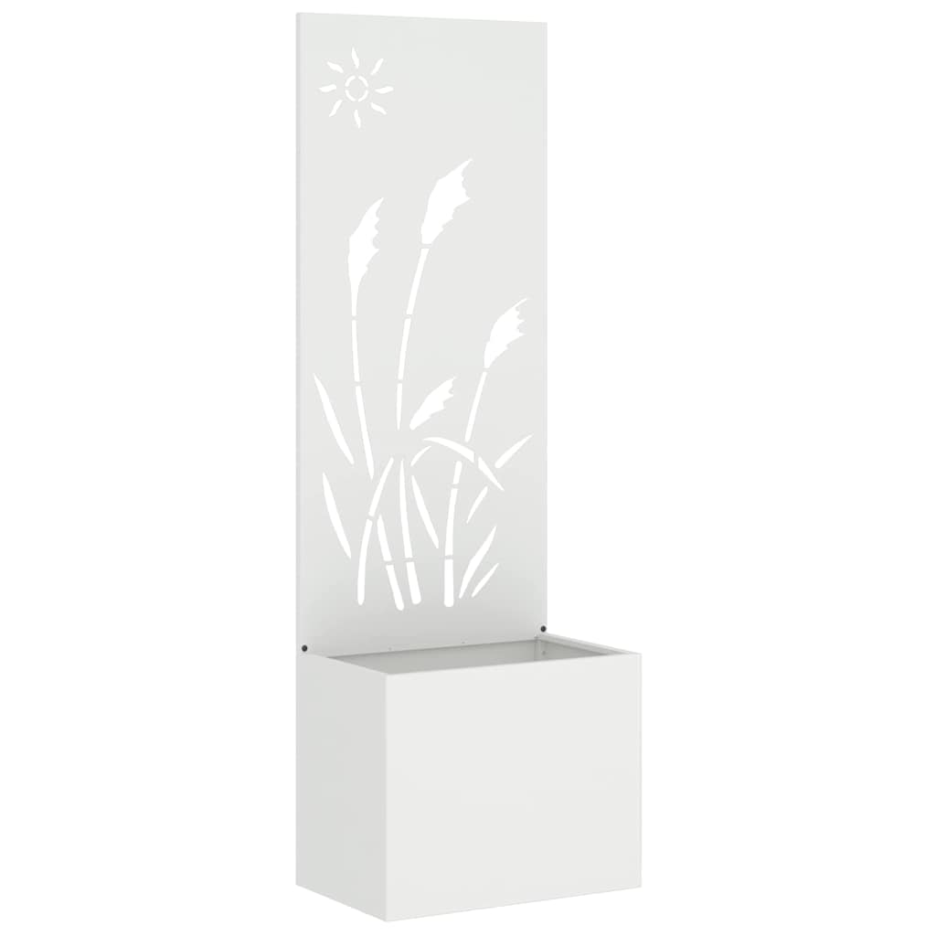 Schermo per privacy in giardino Traforo Bianco 50 x 140 cm