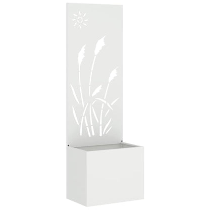 Schermo per privacy in giardino Traforo Bianco 50 x 140 cm