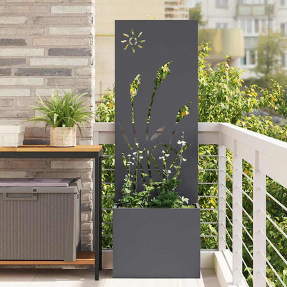 Schermo per privacy in giardino Traforo Antracite 50 x 140 cm