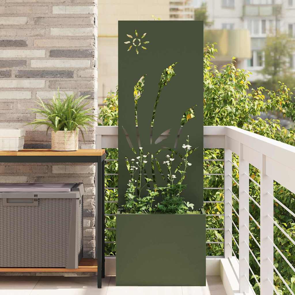 Schermo per privacy in giardino Oliver verde 50 x 140 cm