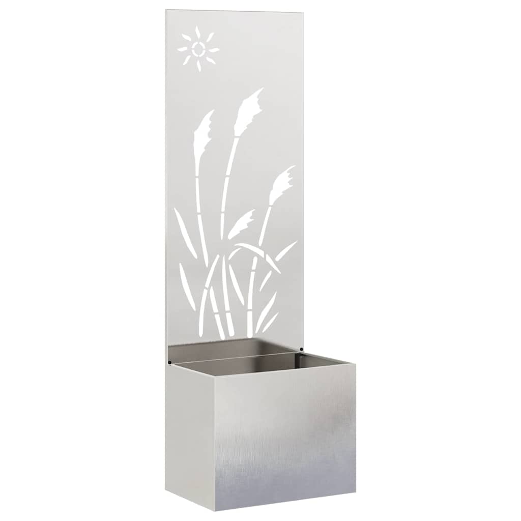 Schermo per privacy in giardino Traforo Argento 50 x 140 cm