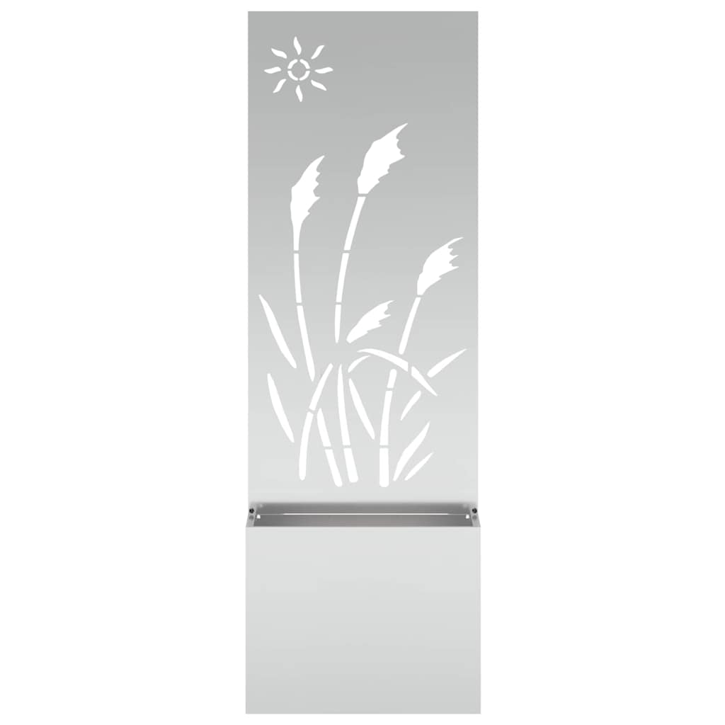 Schermo per privacy in giardino Traforo Argento 50 x 140 cm