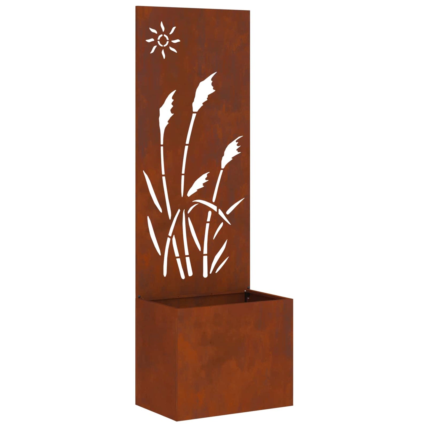 Schermo per privacy in giardino Traforo Ruggine 50 x 140 cm
