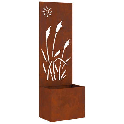 Schermo per privacy in giardino Traforo Ruggine 50 x 140 cm