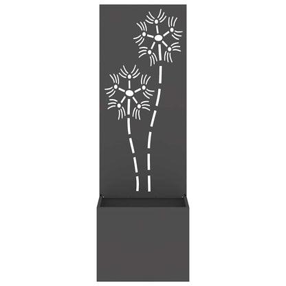Schermo per privacy in giardino Floreale Nero 50 x 32 x 150 cm
