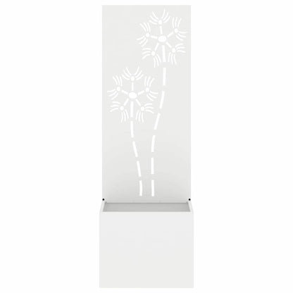 Schermo per privacy in giardino Floreale Bianco 50 x 140 cm