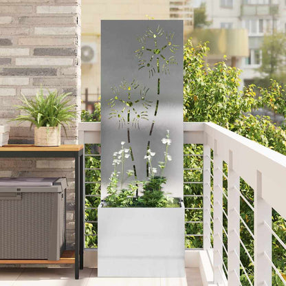 Schermo per privacy in giardino Floreale Argento 50 x 140 cm
