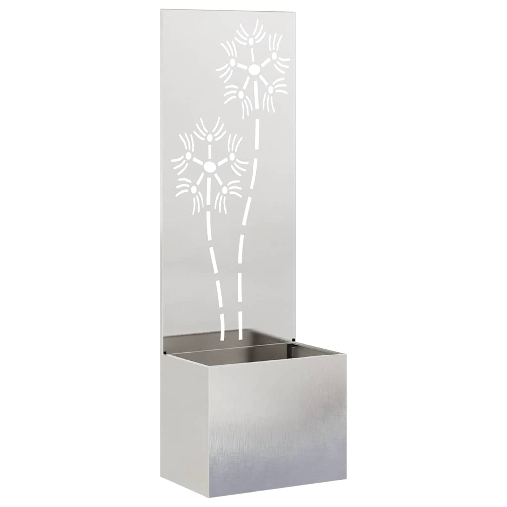 Schermo per privacy in giardino Floreale Argento 50 x 140 cm