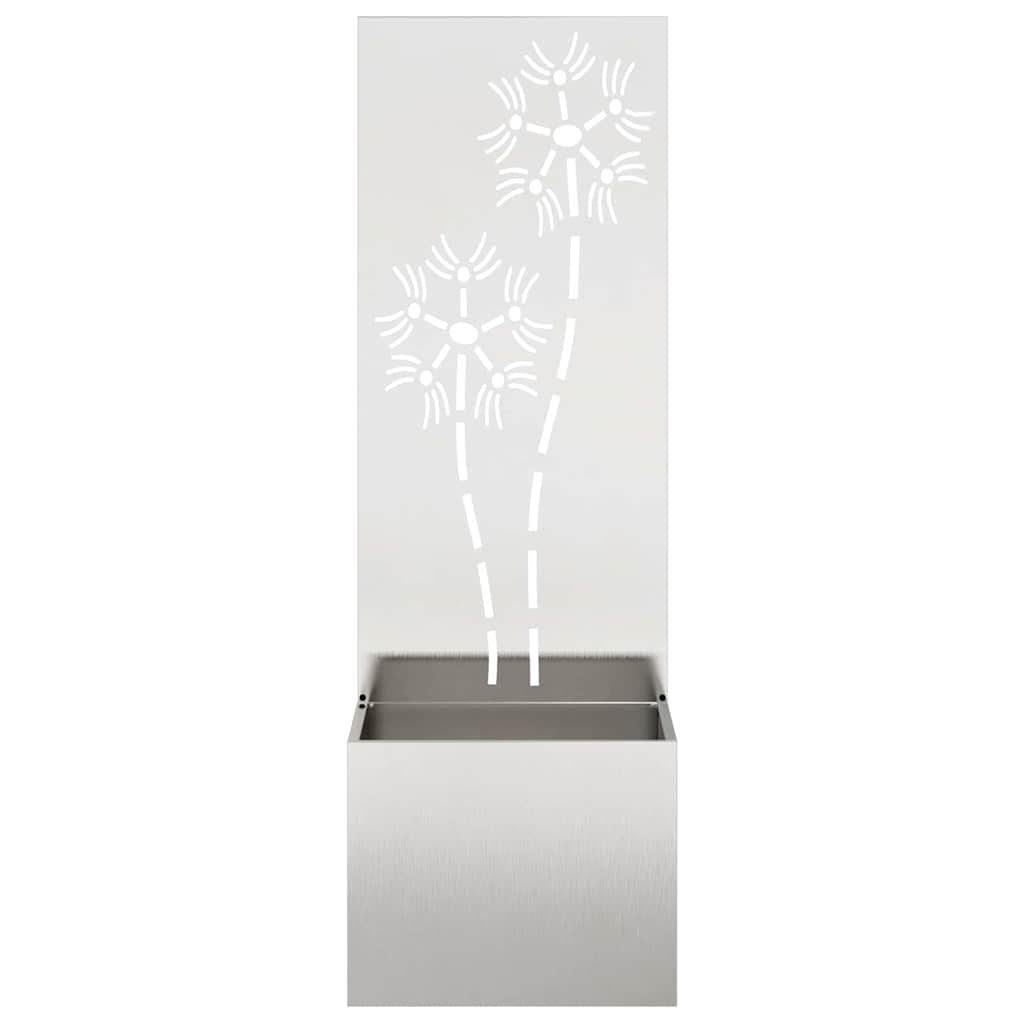Schermo per privacy in giardino Floreale Argento 50 x 140 cm