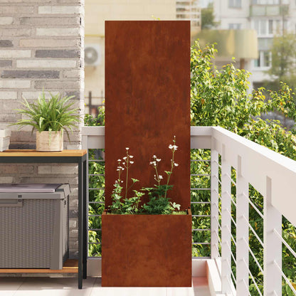 Schermo per privacy in giardino Ruggine 50 x 32 x 150 cm