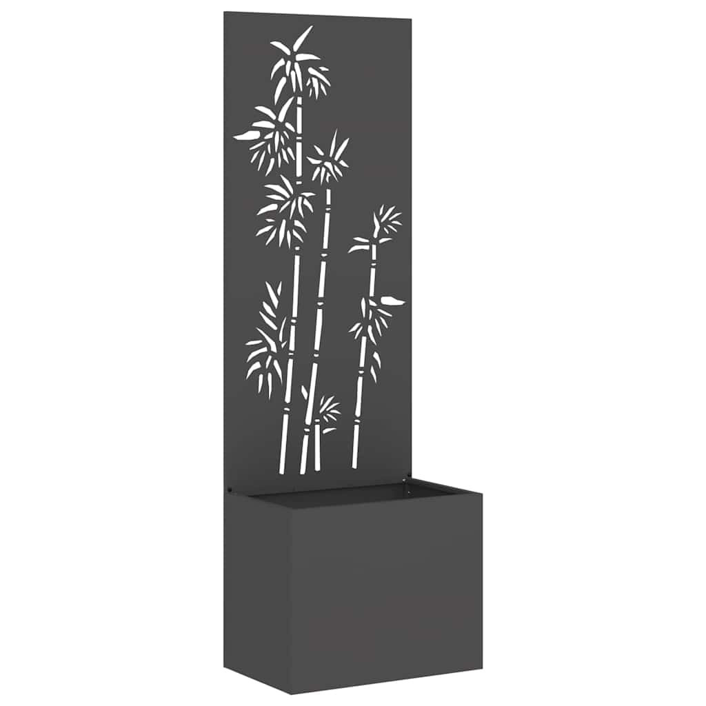 Schermo per privacy in giardino Floreale Nero 50 x 140 cm