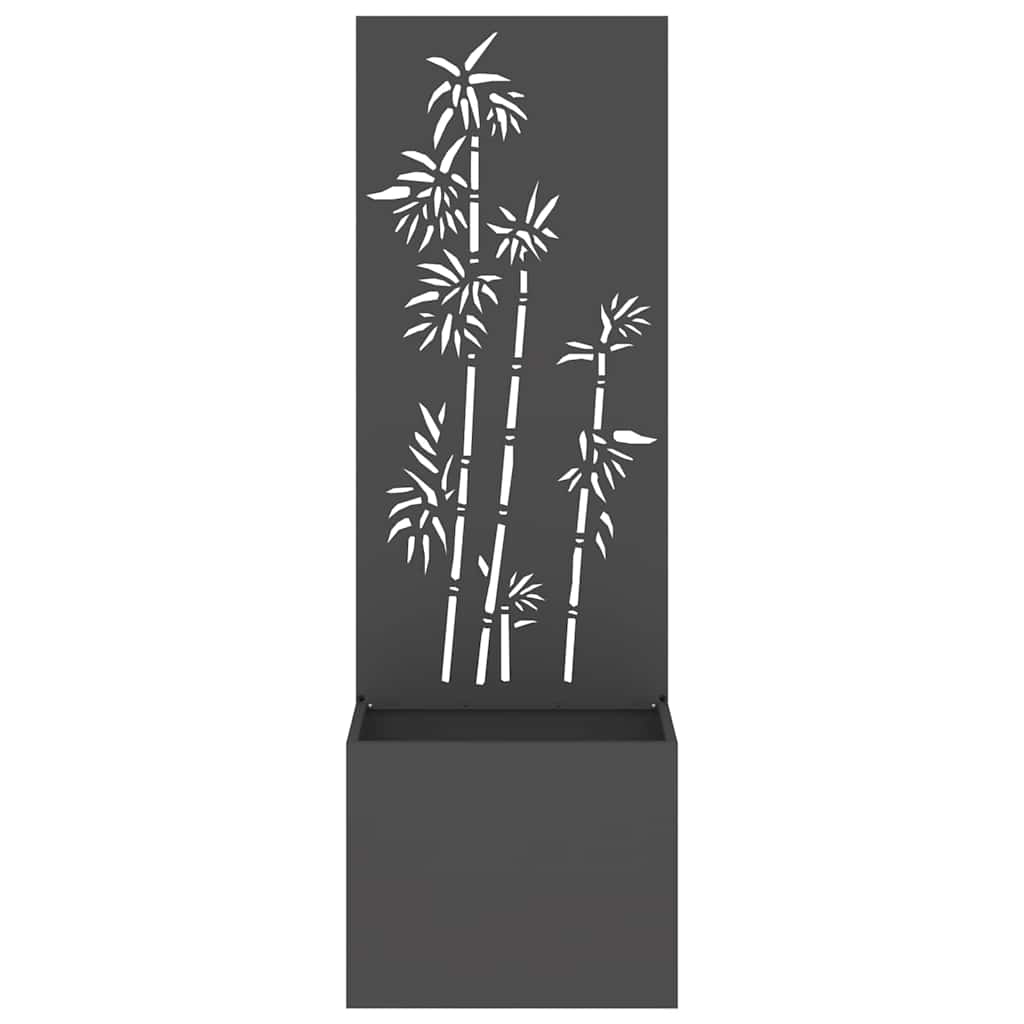Schermo per privacy in giardino Floreale Nero 50 x 140 cm