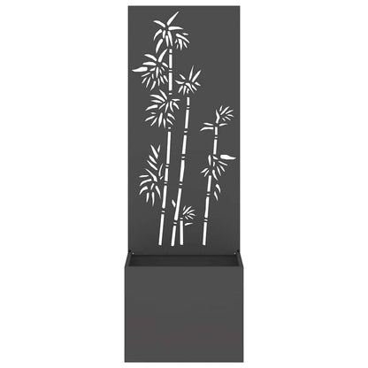 Schermo per privacy in giardino Floreale Nero 50 x 140 cm