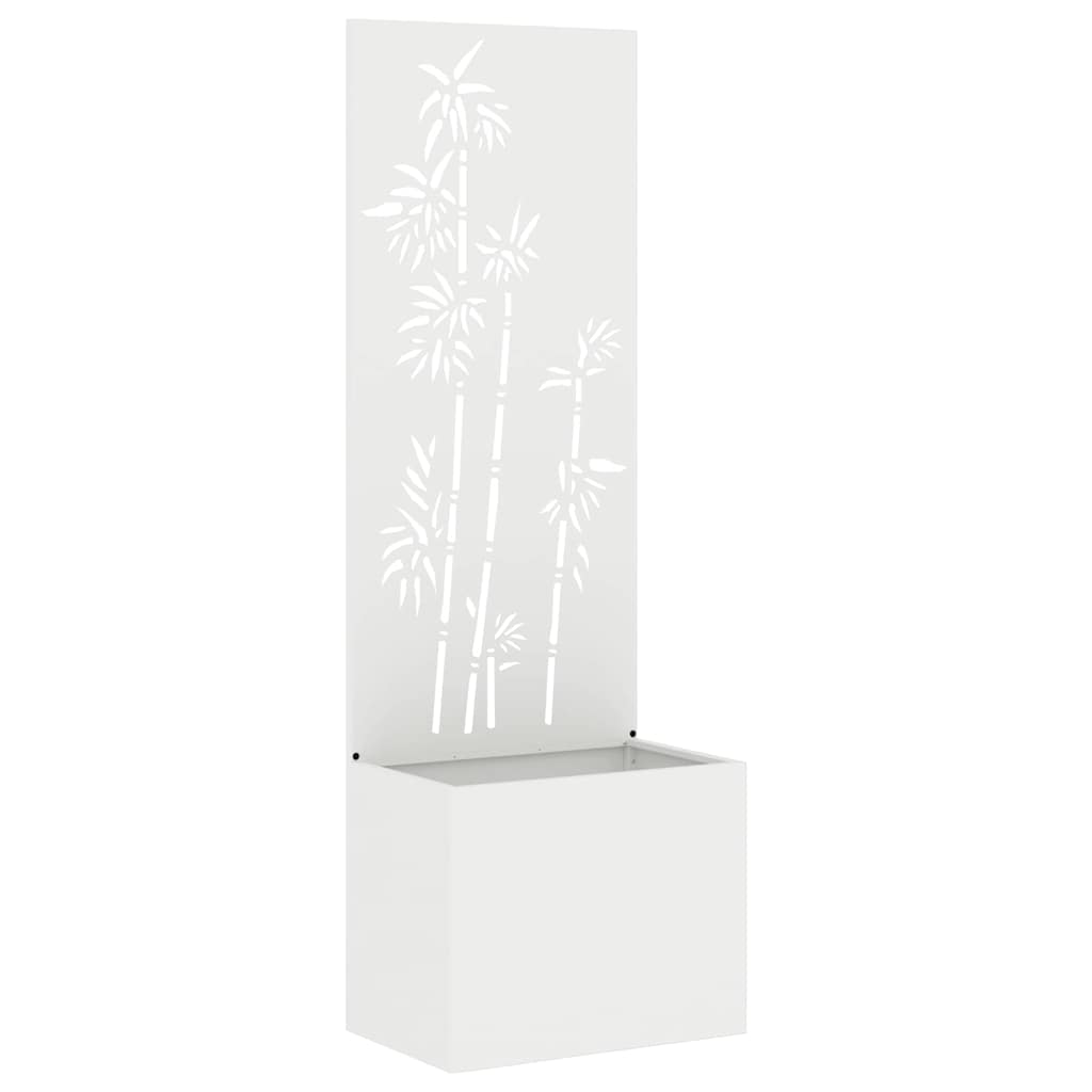 Schermo per privacy in giardino Floreale Bianco 50 x 140 cm