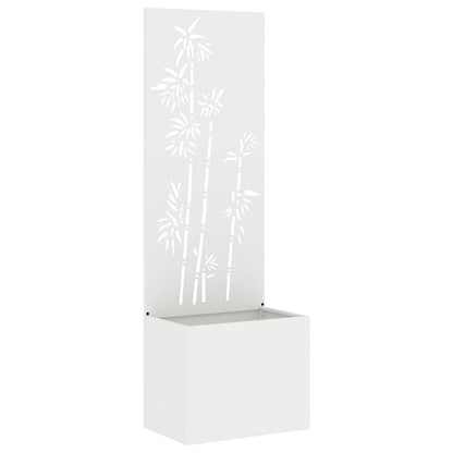Schermo per privacy in giardino Floreale Bianco 50 x 140 cm