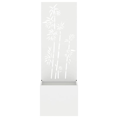 Schermo per privacy in giardino Floreale Bianco 50 x 140 cm