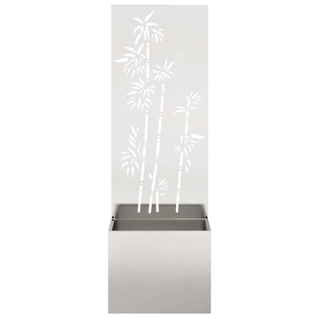 Schermo per privacy in giardino Floreale Argento 50 x 140 cm