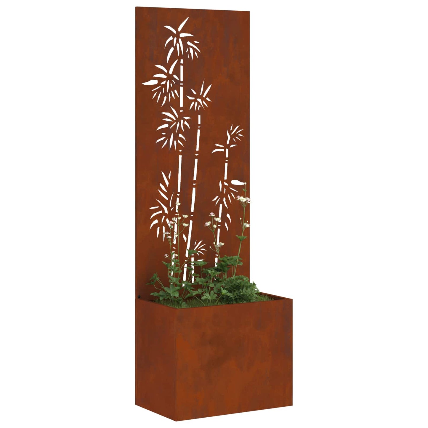 Schermo per privacy in giardino Floreale Ruggine 50 x 140 cm