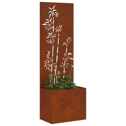 Schermo per privacy in giardino Floreale Ruggine 50 x 140 cm
