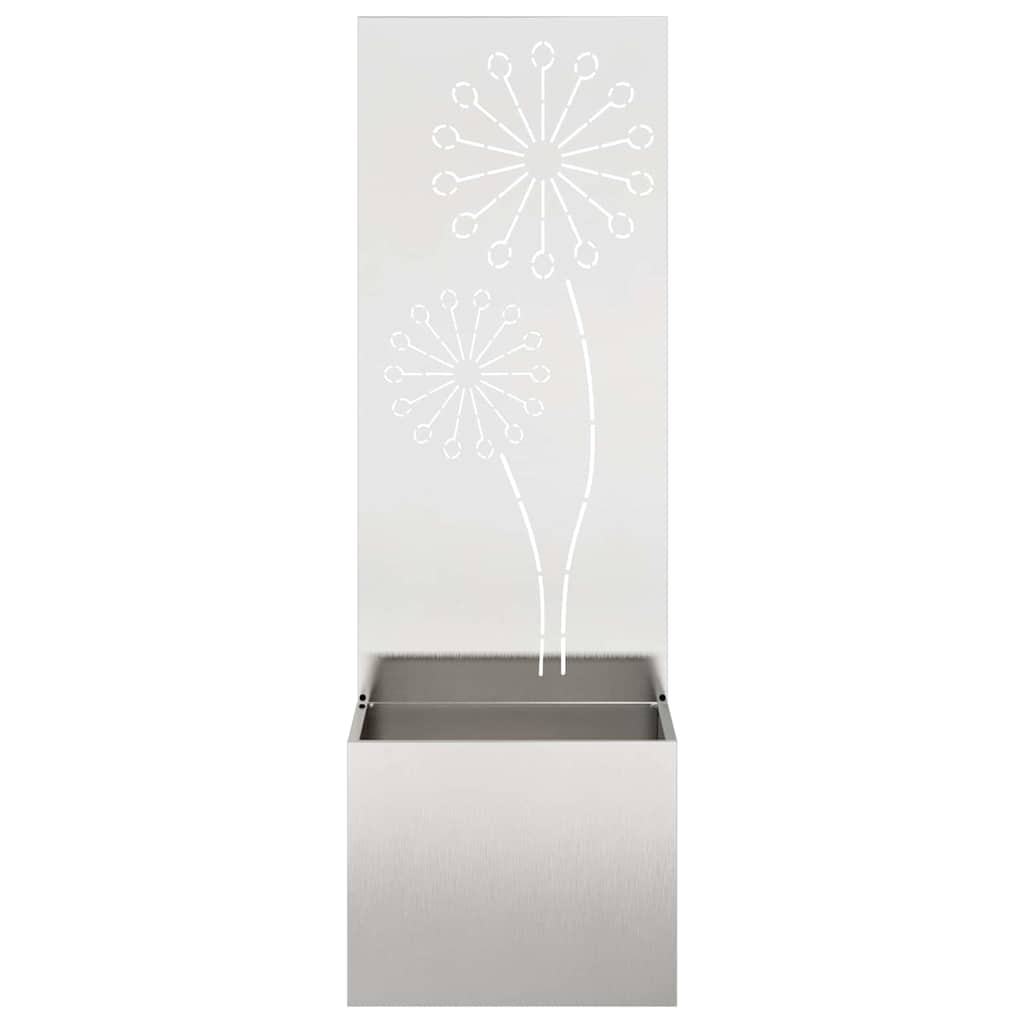 Schermo per privacy in giardino Traforo Argento 50 x 140 cm