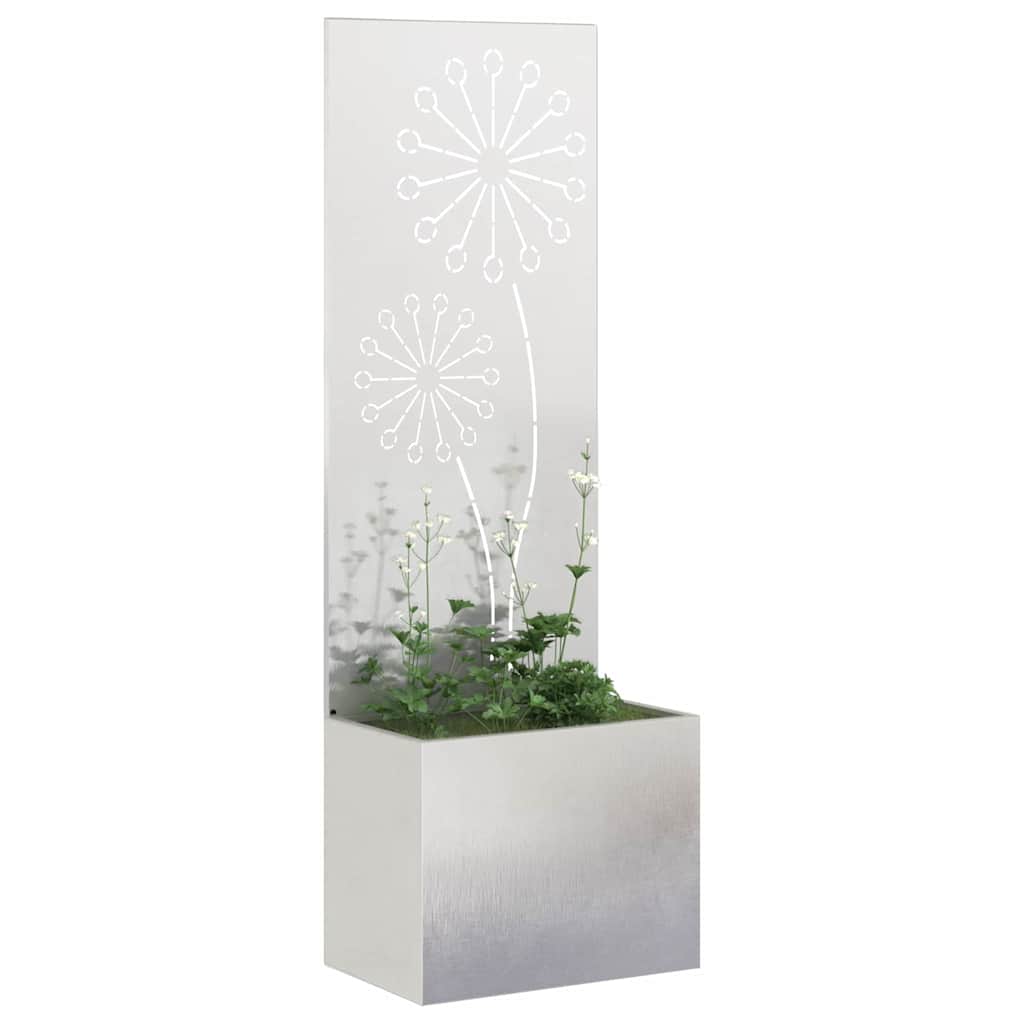 Schermo per privacy in giardino Traforo Argento 50 x 140 cm
