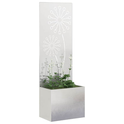 Schermo per privacy in giardino Traforo Argento 50 x 140 cm