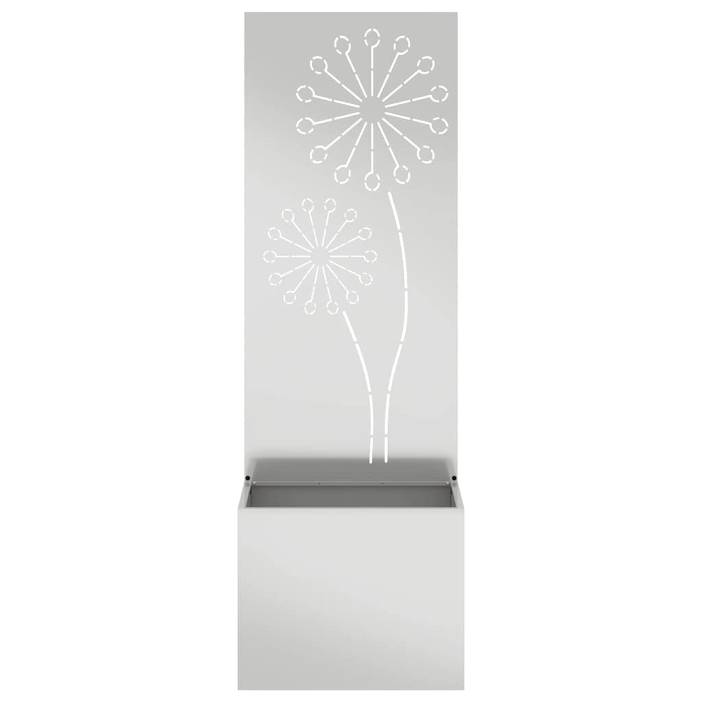 Schermo per privacy in giardino Traforo Argento 50 x 140 cm