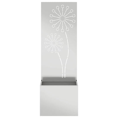 Schermo per privacy in giardino Traforo Argento 50 x 140 cm