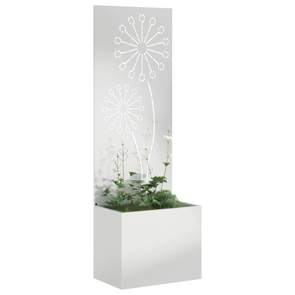 Schermo per privacy in giardino Traforo Argento 50 x 140 cm