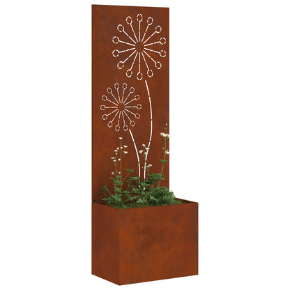Schermo per privacy in giardino Traforo Ruggine 50 x 140 cm