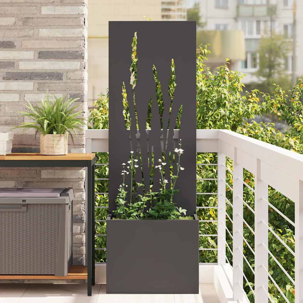 Schermo per privacy in giardino Traforo Nero 50 x 140 cm