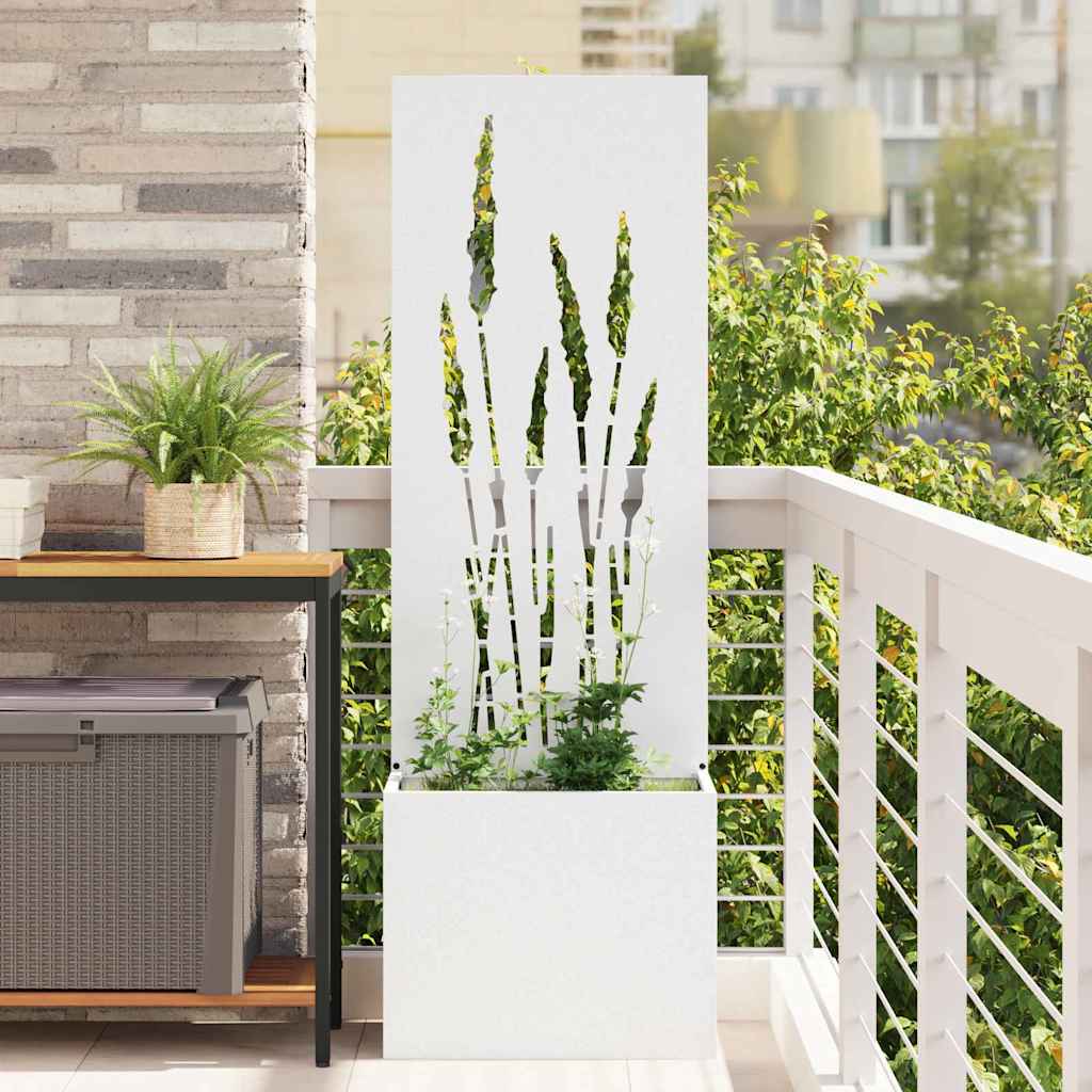 Schermo per privacy in giardino Traforo Bianco 50 x 140 cm