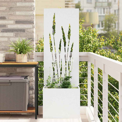 Schermo per privacy in giardino Traforo Bianco 50 x 140 cm
