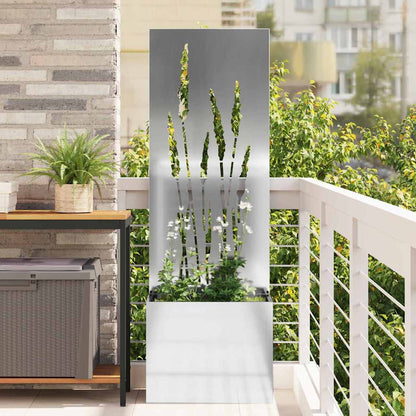 Schermo per privacy in giardino Traforo Argento 50 x 140 cm