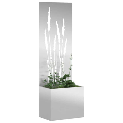 Schermo per privacy in giardino Traforo Argento 50 x 140 cm