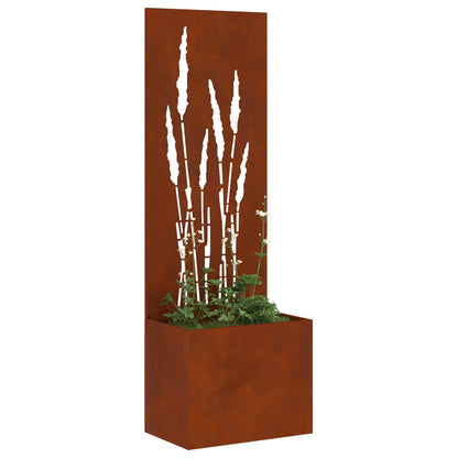 Schermo per privacy in giardino Traforo Ruggine 50 x 140 cm