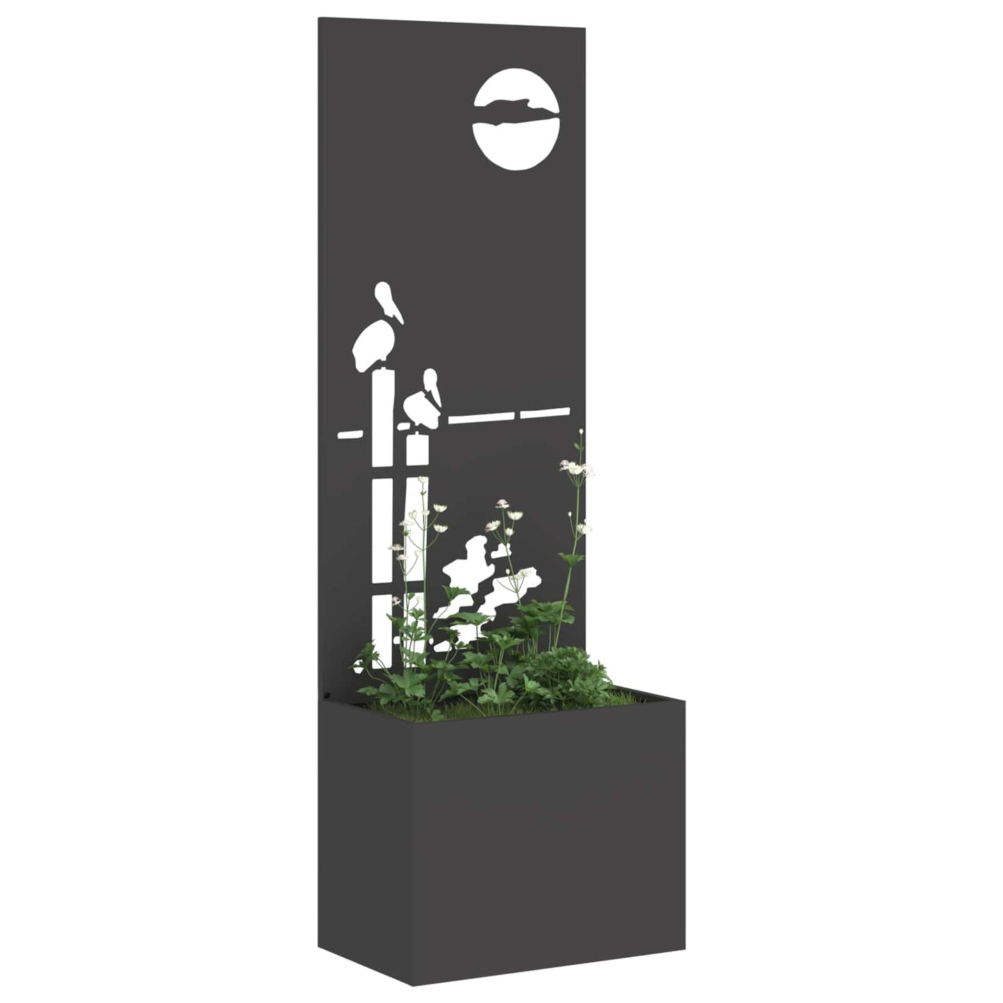Schermo per privacy in giardino Traforo Nero 50 x 32 x 150 cm