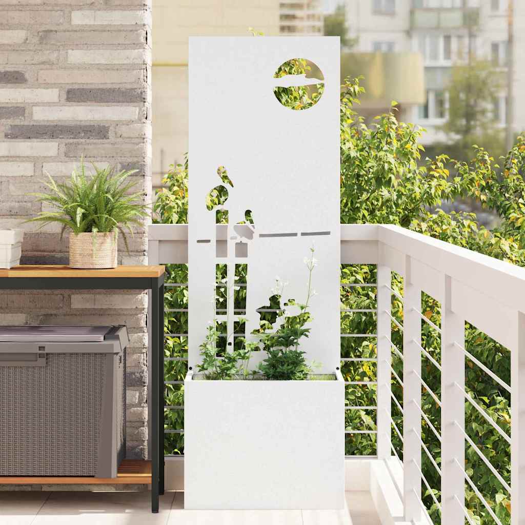 Schermo per privacy in giardino Traforo Bianco 50 x 140 cm