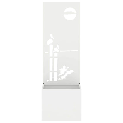 Schermo per privacy in giardino Traforo Bianco 50 x 140 cm