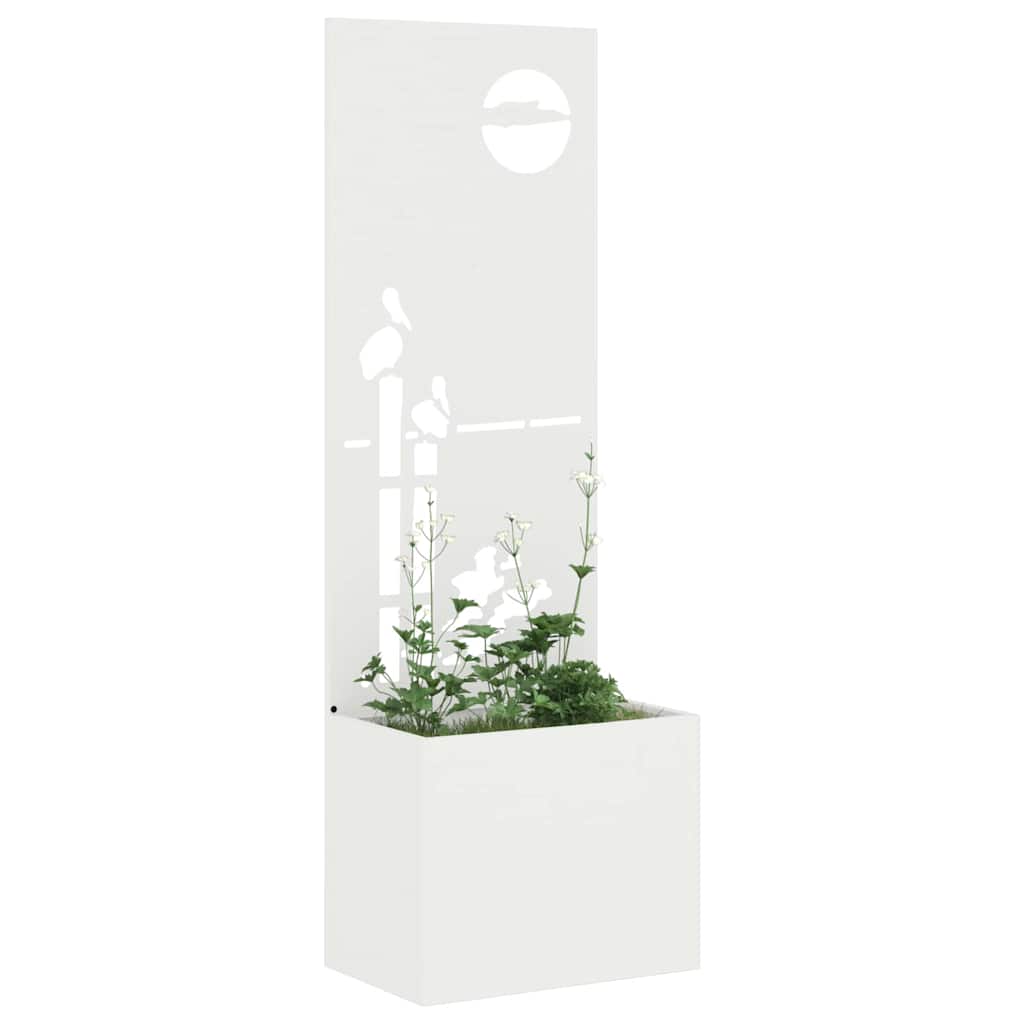Schermo per privacy in giardino Traforo Bianco 50 x 140 cm