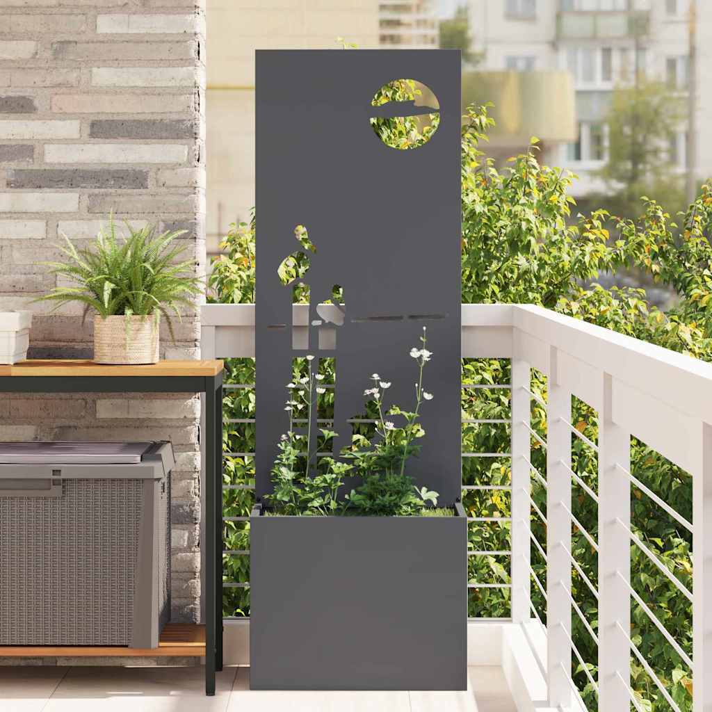 Schermo per privacy in giardino Traforo Antracite 50 x 140 cm