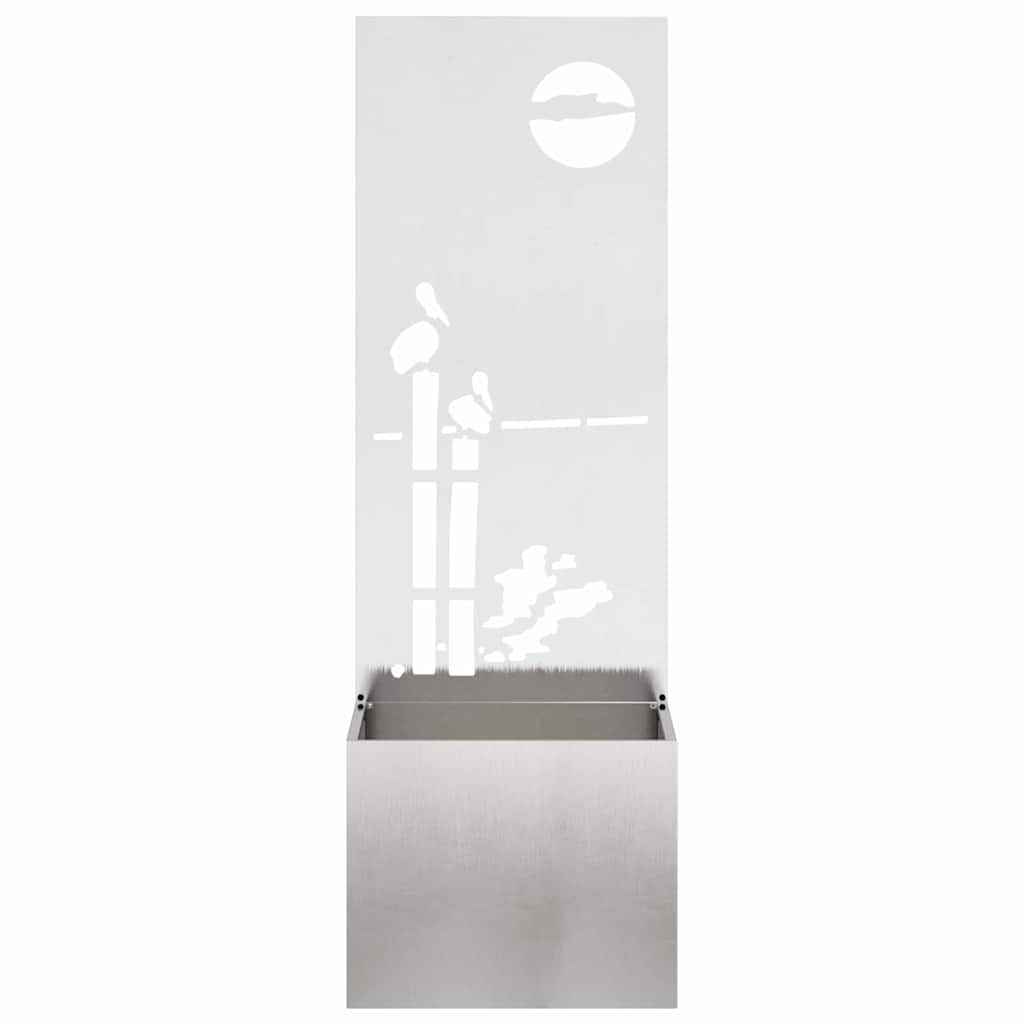Schermo per privacy in giardino Traforo Argento 50 x 140 cm